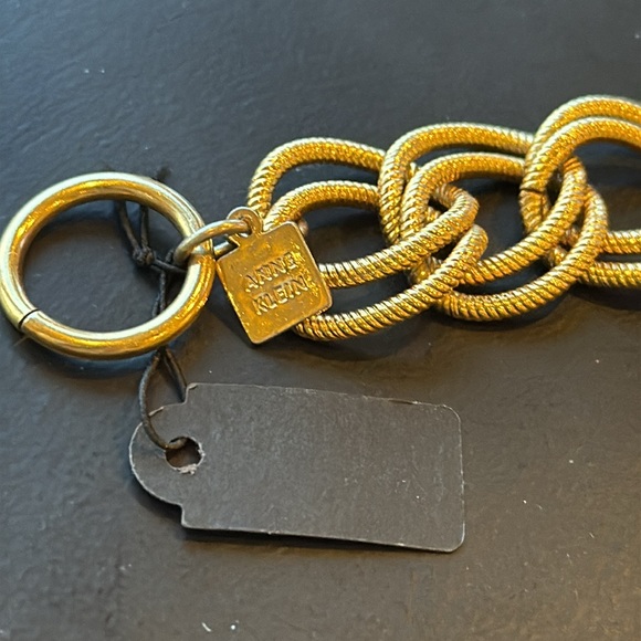 Beautiful Vintage Anne Klien Double Strand Gold Plated 18” Choker Necklace - Picture 3 of 4